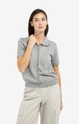 Short Sleeve Cardigan - Grey