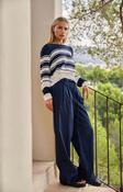 Stripe Sweater - Navy and White