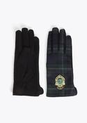 Tartan Gloves - Green and Black image