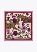 Tiger and Flower Scarf - Pink image