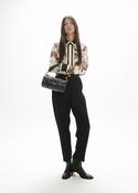 Pants with contrast waistband - Black