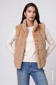 Faux Fur Gilet - Brown Sugar image