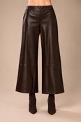 Faux Leather Pant - Brown image