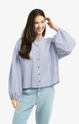Striped Blouse - Navy and White image