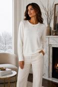 Rhinestone Pattern Sweater - Ivory