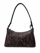 Snake Print Shoulder Bag - Hot Chocolate image