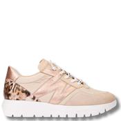 Animal Print Heel Trainer - Beige