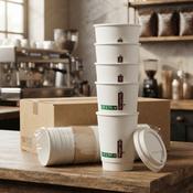 12 OZ DOUBLE WALL COMPOSTABLE COFFEE CUP – 500 PCS
