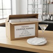 2 PLY COCKTAIL NAPKINS 23 × 23 CM – 100 × 40 / CASE