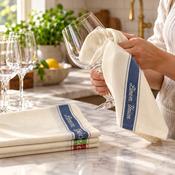 LINEN UNION GLASS CLOTH 50X70CM - PACK OF 10 PCS