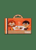 Namaki Organic Face Painting Kit - 3 Colours (Orange, Black, White): Tiger and Fox