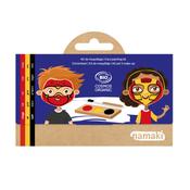 Namaki Organic Face Painting Kit - 3 Colours (red, black, yellow): Ninja &amp; Superhero