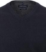 Casa Moda Navy V-Neck Pullover