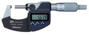 Mitutoyo Digital Tube Micrometer, Spherical Anvil Inch/Metric, 0-25mm/0-1", IP65 395-351-30