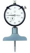Mitutoyo Dial Indicator Depth Gauge 0-8", Ball Point Contact Element, 2,5" Base" 7217S