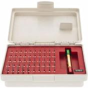 MHC Pin Sets Class ZZ Pin Sets Range : 0.21-1.29mm Tolerance -.005mm Number of pins : 55, Supplied with handle, in plastic box 616-4302