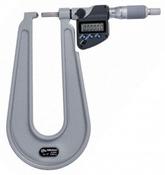 Mitutoyo Digital Sheet Metal Micrometer IP65 Inch/Metric, 1-2", Spherical Anvil 389-362-30