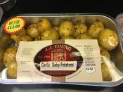 Garlic and herbs baby potato