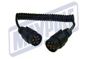 Maypole 7 PIN 1.5M 2X7PIN PLUGS 7 CORE CURLY CONNECTING LEAD