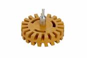 Fluted Rubber Eraser Wheel, 100mm, 6mm Arbor, 1pc