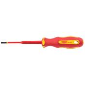 Ergo Plus® Slimline Plain Slot VDE Screwdriver (4.0mm x 100mm) image
