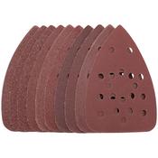 Ten 60 Grit Hook and Loop Tri Base Sander Sheets (140 x 140 x 93mm) image