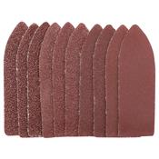 Ten 60 Grit Hook and Loop Finger Sander Sheets (67 x 67 x 22mm) image