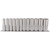 1/2″ Sq. Dr. Deep Socket Set on Metal Rail (12 Piece) image