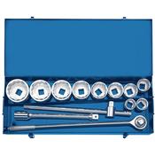 1″ Sq. Dr. Metric Socket Set in Metal case (13 Piece) image