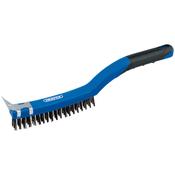 Wire Scratch Brush with Scraper (3 Row) image