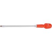 9.5mm x 250mm Plain Slot Flared Tip Long Pattern Cabinet Pattern Screwdriver (Sold Loose) image