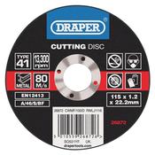 Flat Metal Cutting Wheels in a Box of 100 (115 x 22.2 x 1.2mm)