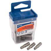 20 x Draper TX-STAR® 25mm Long Insert Bits in Plastic Storage Case