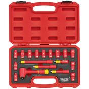 1/4″ Square. Drive. VDE Socket Set (18 Piece) image