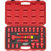 1/2″ Square. Drive. VDE Socket Set (24 Piece)