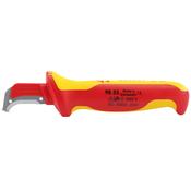 Knipex 98 55 155mm Fully Insulated Cable Dismantling Knife image