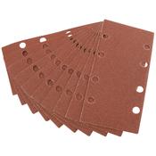 Ten 90 x 187mm 80 Grit Aluminium Oxide Sanding Sheets image