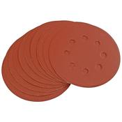 Ten 125mm 320 Grit Hook and Loop Sanding Discs image