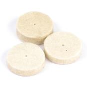 Bag of 3 24mm x 6mm Felt Polishing Wheels for 95W Multi Tool Kit image