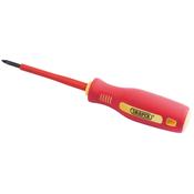 No: 0 x 75mm Fully Insulated Soft Grip Cross Slot Screwdriver. image