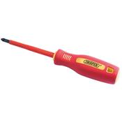 No: 2 x 100mm Fully Insulated Soft Grip PZ TYPE Screwdriver. (sold loose) image