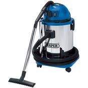 50L Wet and Dry Vacuum Cleaner with Stainless Steel Tank and 230V Power Tool Socket (1400W) image