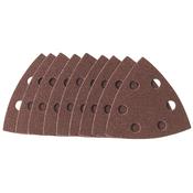 Ten 93 x 93 x 93mm 60 Grit Hook and Loop Tri Base Sander Sheets image