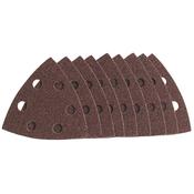 Ten 93 x 93 x 93mm 80 Grit Hook and Loop Tri Base Sander Sheets image