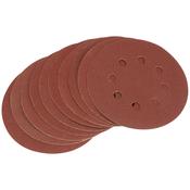 Ten 125mm 100 Grit Hook and Loop Sanding Discs image