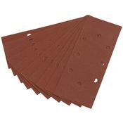 Ten 232 x 92mm 100 Grit Aluminium Oxide Sanding Sheets for 63128 Random Orbit Sander image