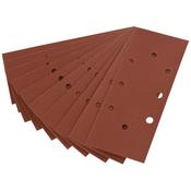 Ten 232 x 92mm 120 Grit Aluminium Oxide Sanding Sheets for 63128 Random Orbit Sander image