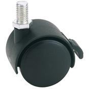 40mm Dia. Twin Nylon Castor with Brake – S.W.L 25Kg image
