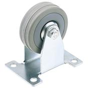 50mm Dia. Fixed Plate Fi x ing Rubber Castor – S.W.L 50Kg image