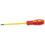 3.0mm x 100mm Fully Insulated Plain Slot Screwdriver (Sold Loose) image